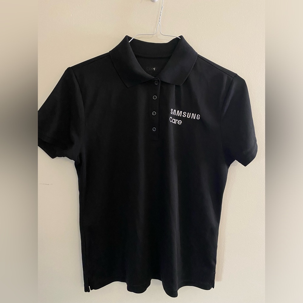 Samsung Care M Black Shirt 👕
Need an extra shirt for work?
